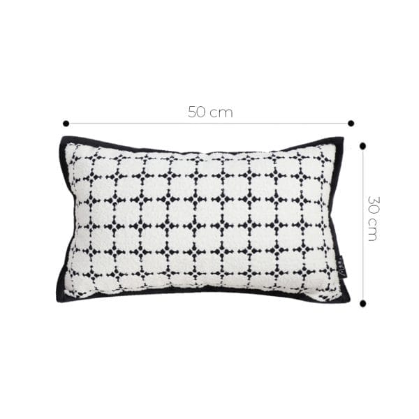 SOGA 2X 30x50cm Rectanngular Nordic Monochrome Pattern Pillowcase - Image 6