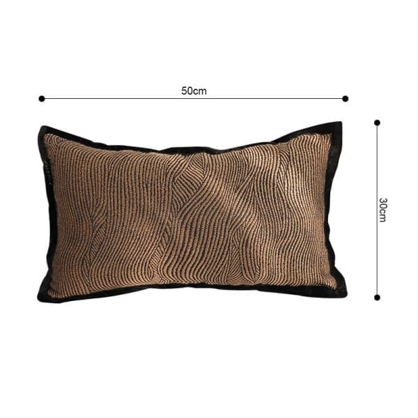 SOGA 2X 30x50cm Textured Wave Lumbar Pillow Cover - Image 6