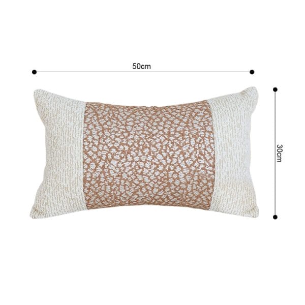 SOGA 2X 30x50cm Kalen Rose Gold Flecked Lumbar Pillowcase - Image 6
