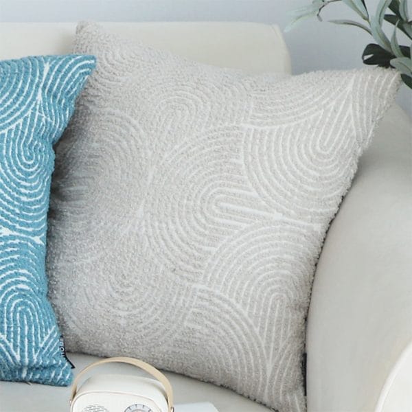 SOGA 2X 45cm Gray Geometric Plush Pillowcase - Image 7