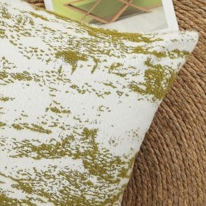 SOGA 2X 45cm Moss-White Cascade Brushstroke Decorative Pillowcase