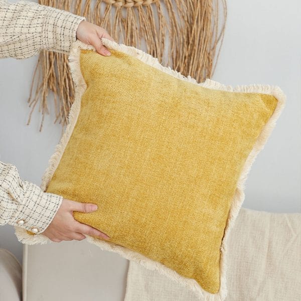 SOGA 2X 45cm Mustard Yellow Pillowcase - Image 7