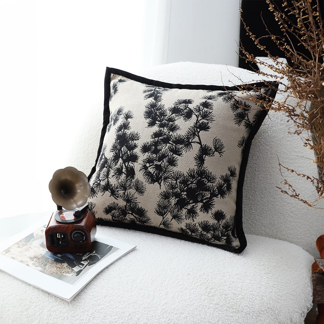 SOGA 2X 45cm Black Floral Pillowcase - Image 7