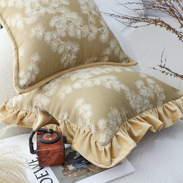 SOGA 2X 45cm Champagne Floral with Gold Ruffle - Image 7