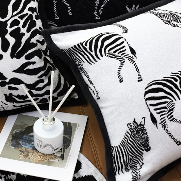 SOGA 2X 45cm Safari Zebra Print Decorative Pillow Cover - Image 7