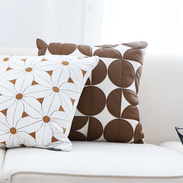 SOGA 2X 45cm Retro Geometric Circle Pillow Cover - Image 7