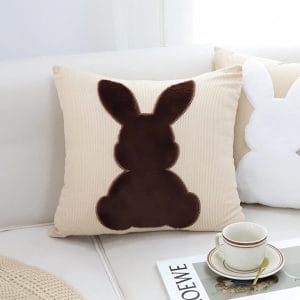 SOGA 2X 45cm Bunny Silhouette Pillowcase