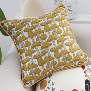 SOGA 2X 45cm Ginkgo Leaf Pillowcase (Yellow)