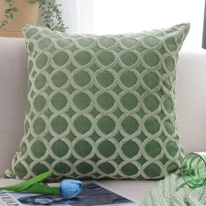 SOGA 2X 45cm Geometric Lattice Pillowcase (Green)