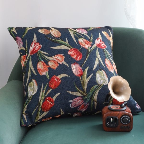 SOGA 2X 45cm Botanical Floral Pillowcase (Dark) - Image 3