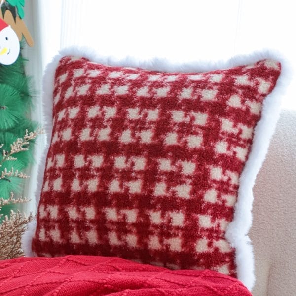 SOGA 2X 45cm Country Plaid Throw Pillow Cover - Image 7