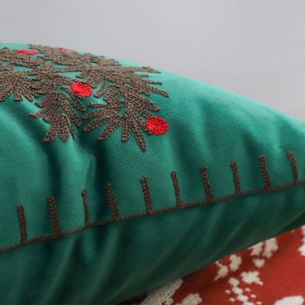 SOGA 2X 45cm Christmas Tree Trio Pillowcase (Green) - Image 7