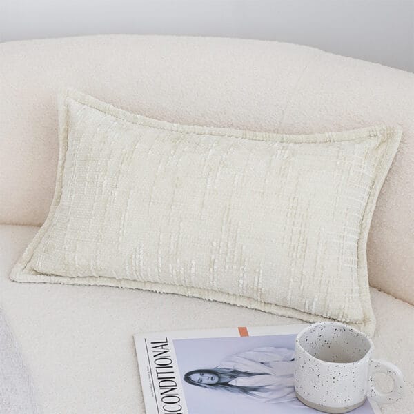 SOGA 2X 30X50cm Elegant Cream Lumbar Pillowcase - Image 7