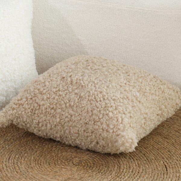 SOGA 2X 45cm Warm Beige Bouclé Comfort Pillowcase - Image 7