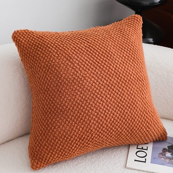 SOGA 2X 45cm Textured Terracotta Pillowcase - Image 7