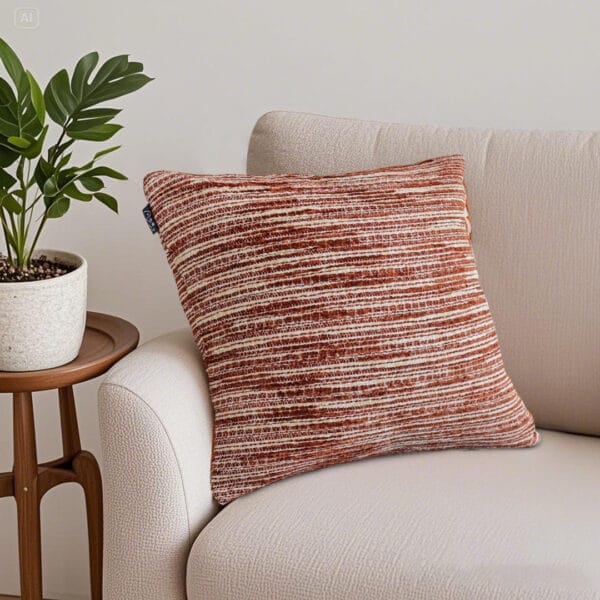 SOGA 2X 45cm Rust-Toned Woven Pillowcase - Image 7