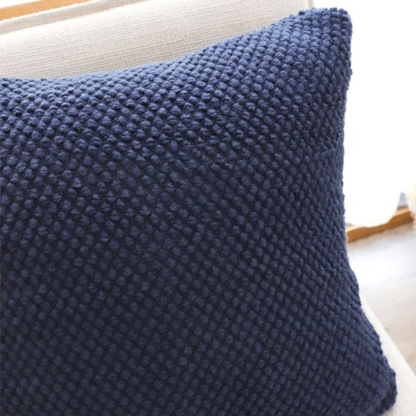 SOGA 2X 45cm Textured Navy Pillowcase - Image 7
