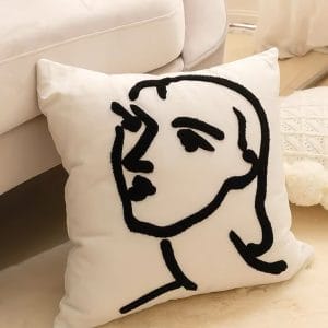 SOGA 2X 45cm Abstract Portrait Pillowcase