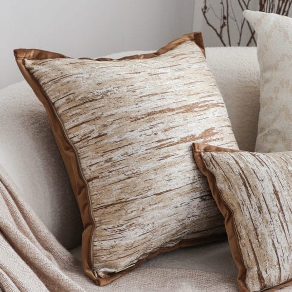 SOGA 2X 45cm Rustic Wood-Inspired Cushion Cover - Image 7