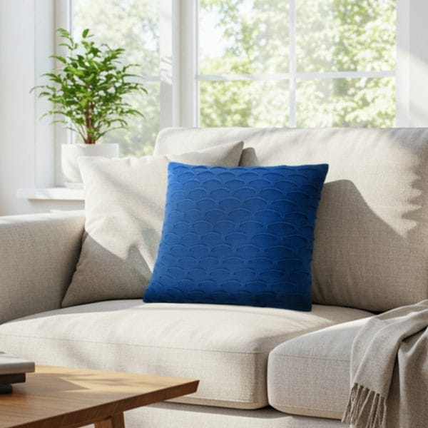 SOGA 2X 45cm Scalloped Wave Pillowcase (Navy Blue) - Image 7