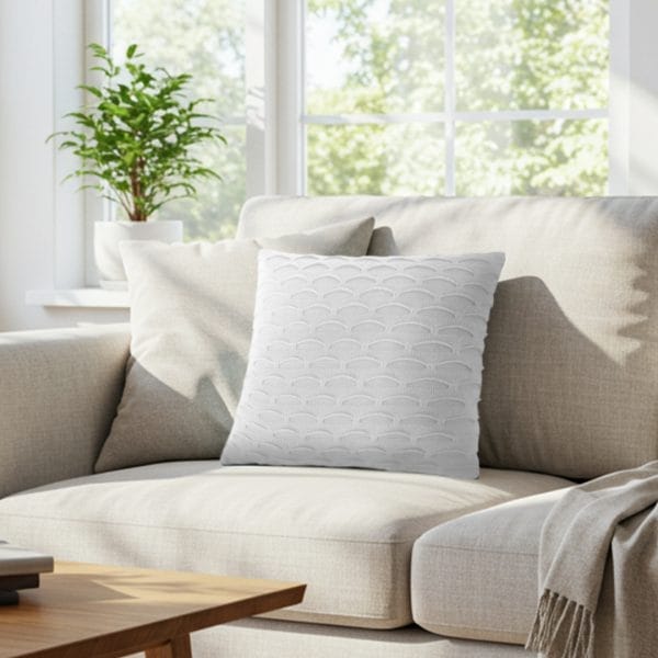 SOGA 2X 45cm Scalloped Wave Pillowcase (Pure White) - Image 7