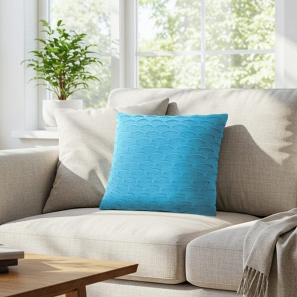 SOGA 2X 45cm Scalloped Wave Pillowcase (Soft Mint) - Image 7