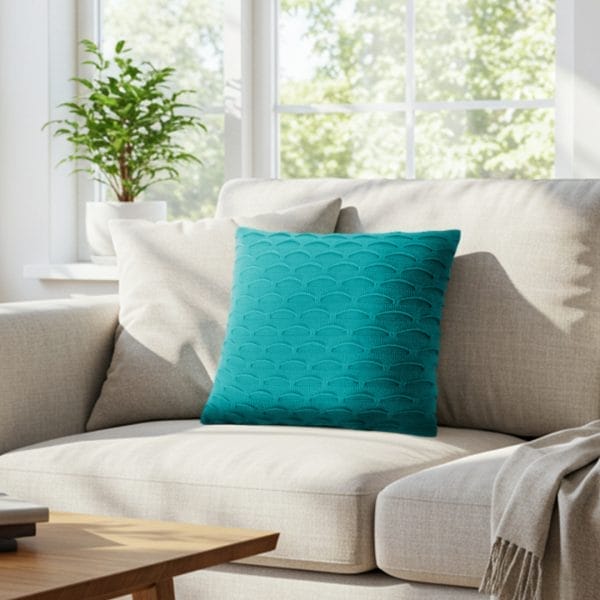 SOGA 2X 45cm Scalloped Wave Pillowcase (Teal Green) - Image 7
