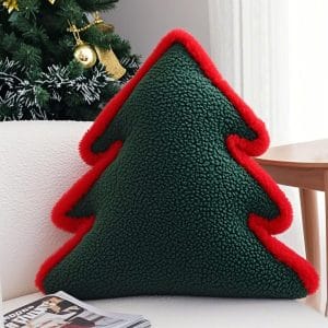 SOGA 2X 42x45cm Christmas Tree Figural Pillowcases