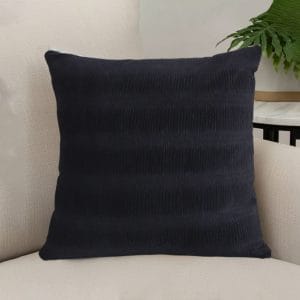 SOGA 2X 45cm Luxurious Black Velvet Polyester Throw Pillow Cover