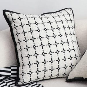 SOGA 2X 45cm Nordic square Shape Monochrome Pattern Pillowcase
