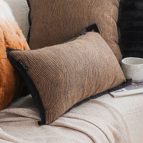 SOGA 2X 30x50cm Textured Wave Lumbar Pillow Cover - Image 7