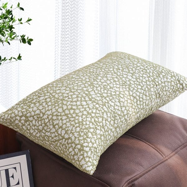 SOGA 2X 30x50cm Rectangular Textured Pillowcase – Olive Green Accent - Image 7