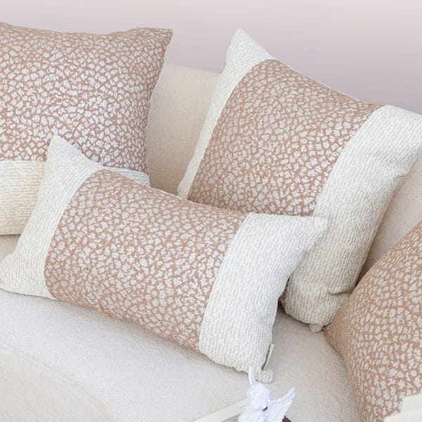 SOGA 2X 30x50cm Kalen Rose Gold Flecked Lumbar Pillowcase - Image 7