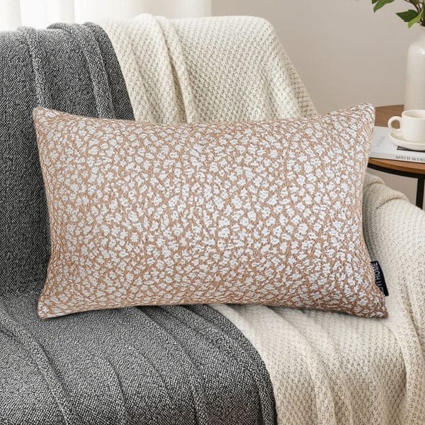 SOGA 2X 30x50cm Accessorize Dezi Cream Geometric Lumbar Pillowcase - Image 7