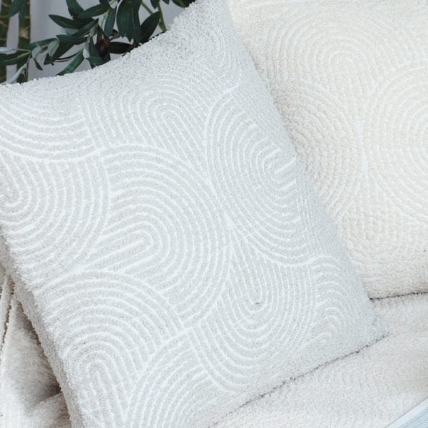 SOGA 2X 45cm Gray Geometric Plush Pillowcase - Image 8