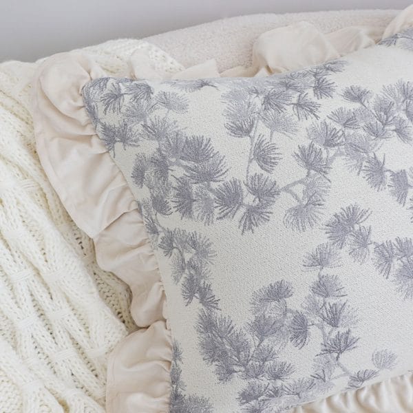 SOGA 2X 45cm White Floral with Ruffle Trim Pillowcase - Image 8