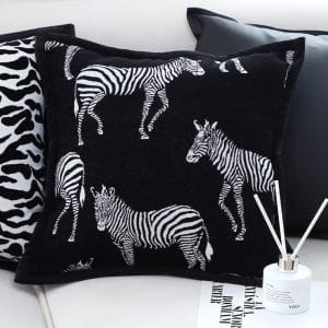SOGA 2X 45cm Wildlife Zebra Scene Decorative Pillow Cover