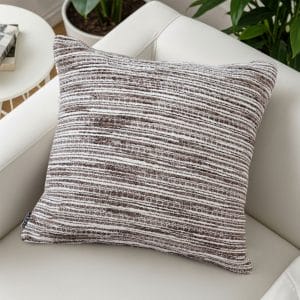 SOGA 2X 45cm Neutral Striped Woven Pillowcase