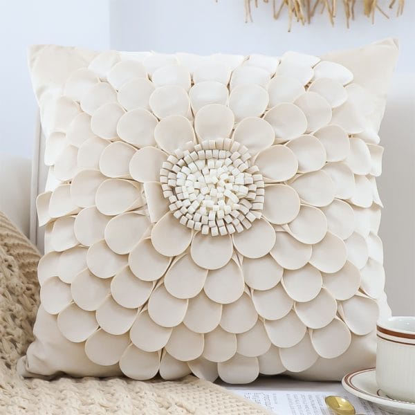 SOGA 2X 45cm Luxurious Textured Flower Pillowcase - Image 8