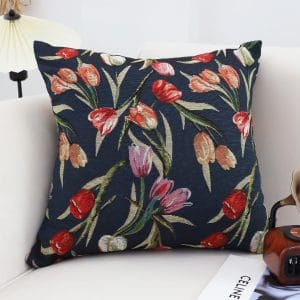 SOGA 2X 45cm Botanical Floral Pillowcase (Dark)