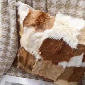 SOGA 2X 45cm Cowhide Patchwork Pillowcase