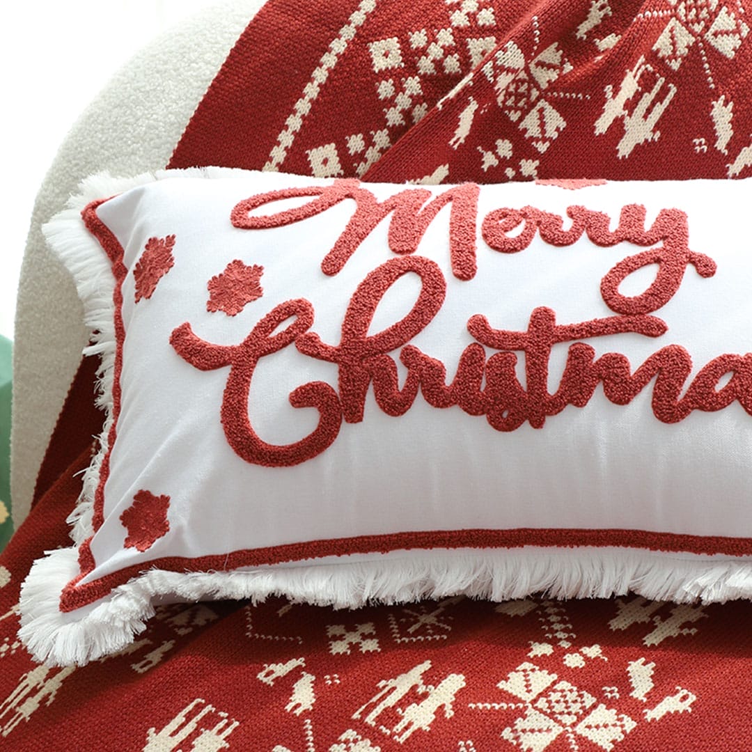 SOGA 2X 40x60cm Bold "Merry Christmas" Statement Pillowcase - Image 8