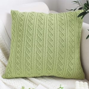 SOGA 2X 45cm Cable Knit Fresh Pillowcase