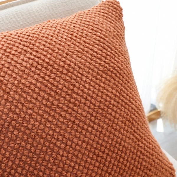 SOGA 2X 45cm Textured Terracotta Pillowcase - Image 8