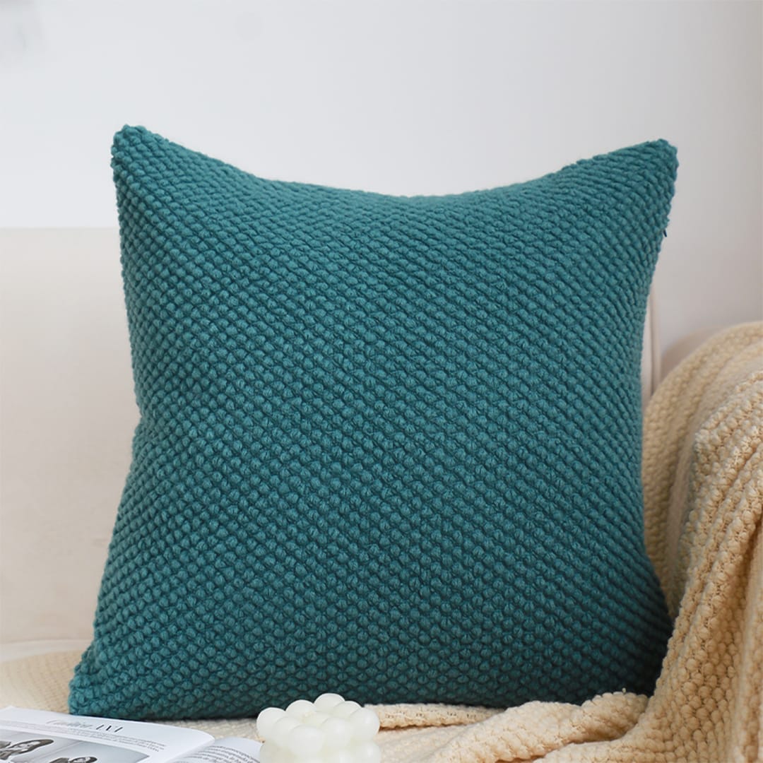 SOGA 2X 45cm Textured Teal Pillowcase - Image 8