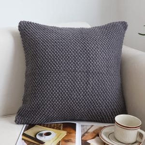SOGA 2X 45cm Textured Charcoal Pillowcase