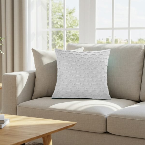 SOGA 2X 45cm Scalloped Wave Pillowcase (Pure White) - Image 8