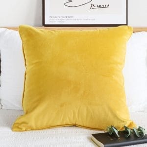 SOGA 2X 45cm Velvet Pillowcase (Golden Yellow)