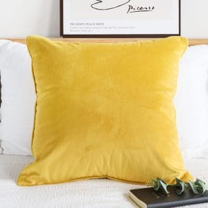 SOGA 2X 45cm Velvet Pillowcase (Golden Yellow)