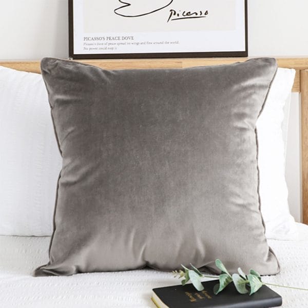 SOGA 2X 45cm Velvet Pillowcase (Dove Gray) - Image 8